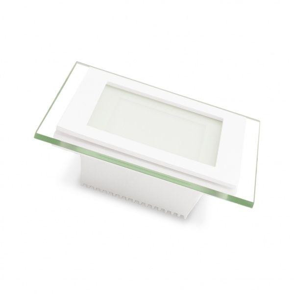 EUROLAMP Світильник світлодіодний  Glass Downlight квадратний 6 Вт 4000 К білий - зображення 1