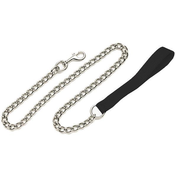 Coastal Повідець-ланцюжок  Titan Chain Dog Leash для собак чорний 1 смx1.2 м (38588) - зображення 1
