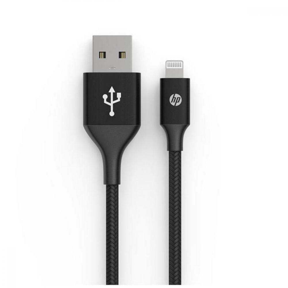 HP USB 2.0 AM - Lightning DHC-MF100 2m Black (DHC-MF100-2M) - зображення 1