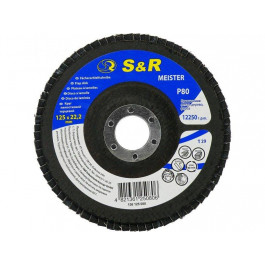 S&R Power Диск шлифовальный лепестковый S&R Meister 125x22.2 мм Р80 (136125080)