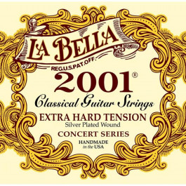 La Bella 2001XH Classical Silver Plated Extra Hard Tension