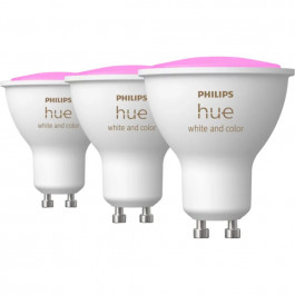   Philips Hue White And Color Ambiance GU10 5.7W HomeKit Bluetooth 3 шт (929001953113)