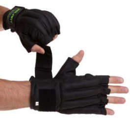 Zelart Снарядные перчатки VL-3087, размер XL, черный/салатовый