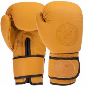 Zelart Перчатки боксерские кожаные VL-3074, размер 10oz, желтый - зображення 1