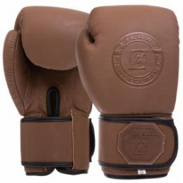 Zelart Перчатки боксерские кожаные VL-3074, размер 12oz, коричневый