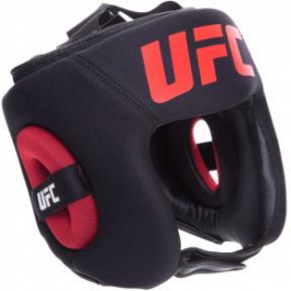 UFC Шлем боксерский с полной защитой кожаный PRO / размер S-M, черный (UHK-75060)