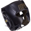 UFC Шлем боксерский в мексиканском стиле кожаный PRO Prem Lace Up / размер L-XL, черный (UHK-75056) - зображення 1