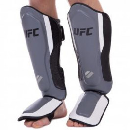 UFC Защита голени и стопы PRO Training / размер L-XL, серебряный-черный (UHK-69982)