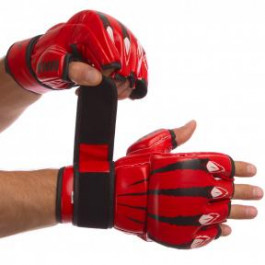 Zelart Перчатки для смешанных единоборств MMA BO-1394, размер L, красный