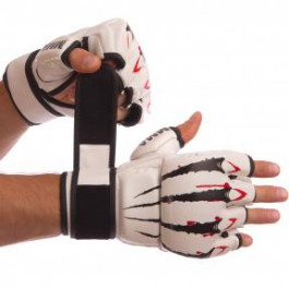 Zelart Перчатки для смешанных единоборств MMA BO-1394, размер L, белый