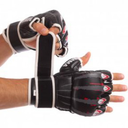 Zelart Перчатки для смешанных единоборств MMA BO-1394, размер L, черный