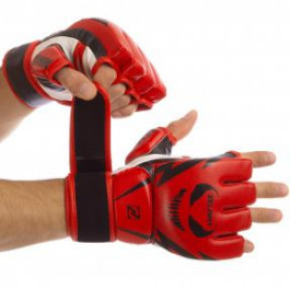 Zelart Перчатки для смешанных единоборств MMA BO-1374, размер XL, красный/черный