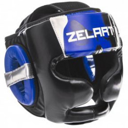 Zelart Шлем боксерский BO-1320, размер XL, черный/синий