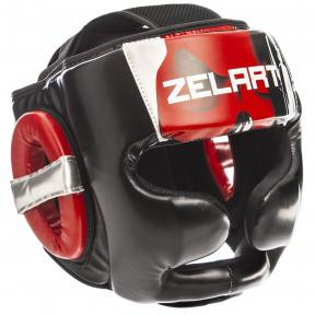 Zelart Шлем боксерский BO-1320, размер XL, черный/красный - зображення 1