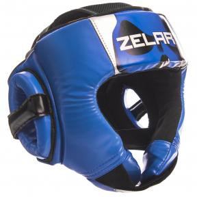 Zelart Шлем боксерский BO-1316, размер XL, черный/синий - зображення 1