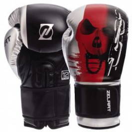Zelart Перчатки боксерские BO-1315, 12oz, черный/красный