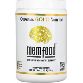 California Gold Nutrition Підтримка пам'яті та когнітивних функцій Їжовік гребінчастий , MEM Food, Memory & Cognitive Support 