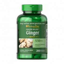   Puritan's Pride Ginger 550 мг 200 капс