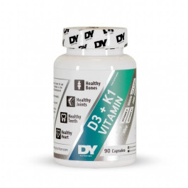 DY Nutrition DY Nutrition D3 + K1 Vitamin 90 Capsules