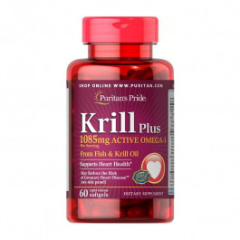   Puritan's Pride Krill Plus 1085 mg Active Omega-3 (60 sgels)