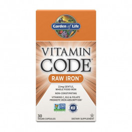 Garden of Life Vitamin Code Raw Iron (30 veg caps)