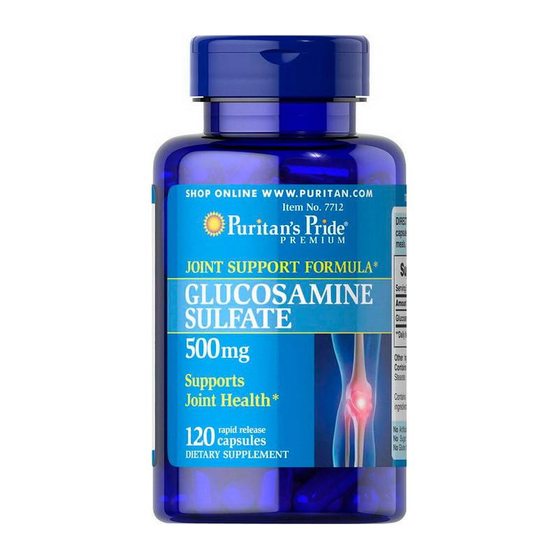Puritan's Pride Glucosamine Sulfate 500 mg 120 капс - зображення 1