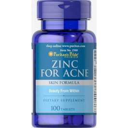   Puritan's Pride Zinc For Acne (100 tablets) Puritan's Pride