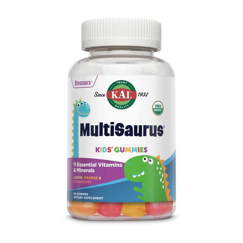 KAL MultiSaurus (60 gummies, lemon orange & strawberry) - зображення 1