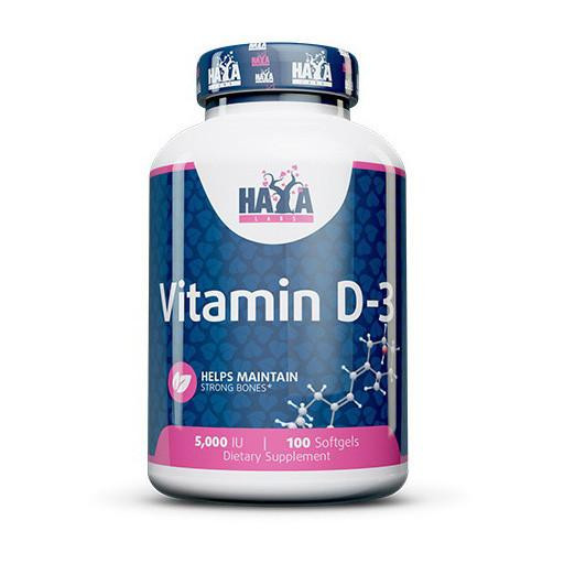 Haya Labs Vitamin D-3 5000 IU (100 softgels) - зображення 1