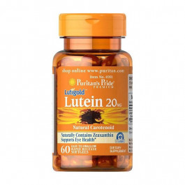 Puritan's Pride Лютеїн для поліпшення і підтримки здоров'я очей  Lutein 20 mg (60 softgels)