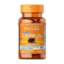   Puritan's Pride Лютеїн для поліпшення і підтримки здоров'я очей  Lutein 20 mg (60 softgels)