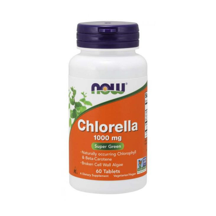 Now Вітаміни для захист організму  Хлорела / Chlorella 1000 mg (60 tab) - зображення 1