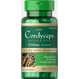 Puritan's Pride Кордицепс  Cordyceps 750 mg (60 caps)