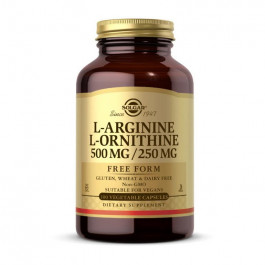 Solgar Аргінін і Орнітін  /  L-Aginine L-Ornithine 500/250 (100 veg caps)