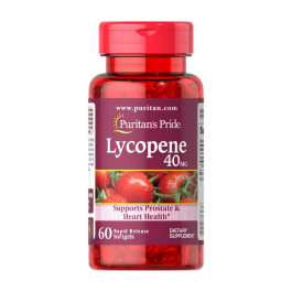   Puritan's Pride Лікопін Пуританс Прайд /  Lycopene 40 mg (60 softgels) для здоров'я серця і простати