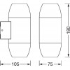 LEDVANCE Бра  Endura Classic Cannon Wall Updown GU10 IP44 темно-серый (4058075554498) - зображення 5