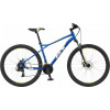 GT Bicycles Aggressor Sport 27,5" 2023 / рама 46см gloss metallic blue w/white&chartreuse - зображення 2