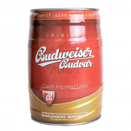 Budweiser Пиво  Budvar світле 5% пастеризоване, 5 л (8594403704587)