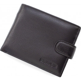 Marco Coverna Чоловічий портмоне з натуральної шкіри в чорному кольорі під картки та дрібниця  (21597)