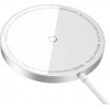 Baseus Simple Mini3 Magnetic Wireless Charger 15W Silver (CCJJ040012) - зображення 2