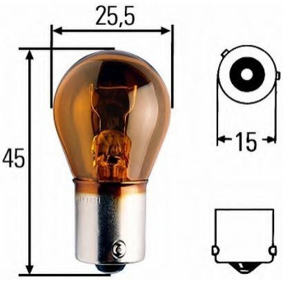 Hella PY21W 24V 21W (8GA006841241) - зображення 1