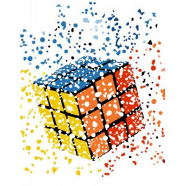 ROSA Картина за номерами  Кубик Рубика 35х45см N00013186
