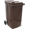 баки для сміття, урни Алеана Контейнер для сміття  на колесах з ручкою темно-коричневий 240 л (4050) (4823052308513)