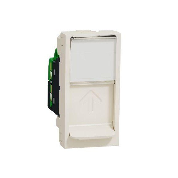 Schneider Electric Unica New RJ45 кат.6e UTP бежевая (NU341444) - зображення 1