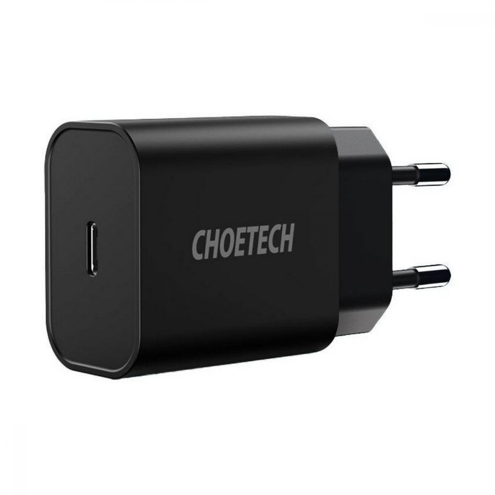 Choetech Q5004 20W USB-C PD Wall Charger Black (Q5004-EU-BK) - зображення 1