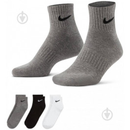 Nike Набор носков  U Nk Everyday Cush Ankle SX7667-964 XL (46-50) 3 пары Черный/Белый/Серый (194955549230
