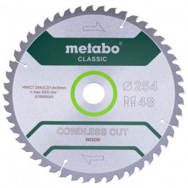 Metabo Cordless cut wood - classic, 254x30 Z48 WZ 5°/B (628691000)