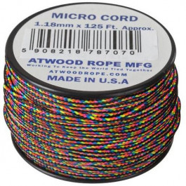  Мотузка Atwood Rope MFG Micro Cord 38 м - Темні смуги (28722_(CD-MC1-NL-0R))