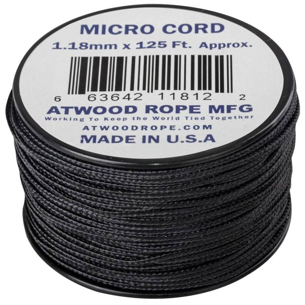  Мотузка Atwood Rope MFG Micro Cord 38 м - чорна (CD-MC1-NL-01) - зображення 1