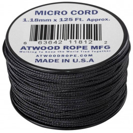  Мотузка Atwood Rope MFG Micro Cord 38 м - чорна (CD-MC1-NL-01)